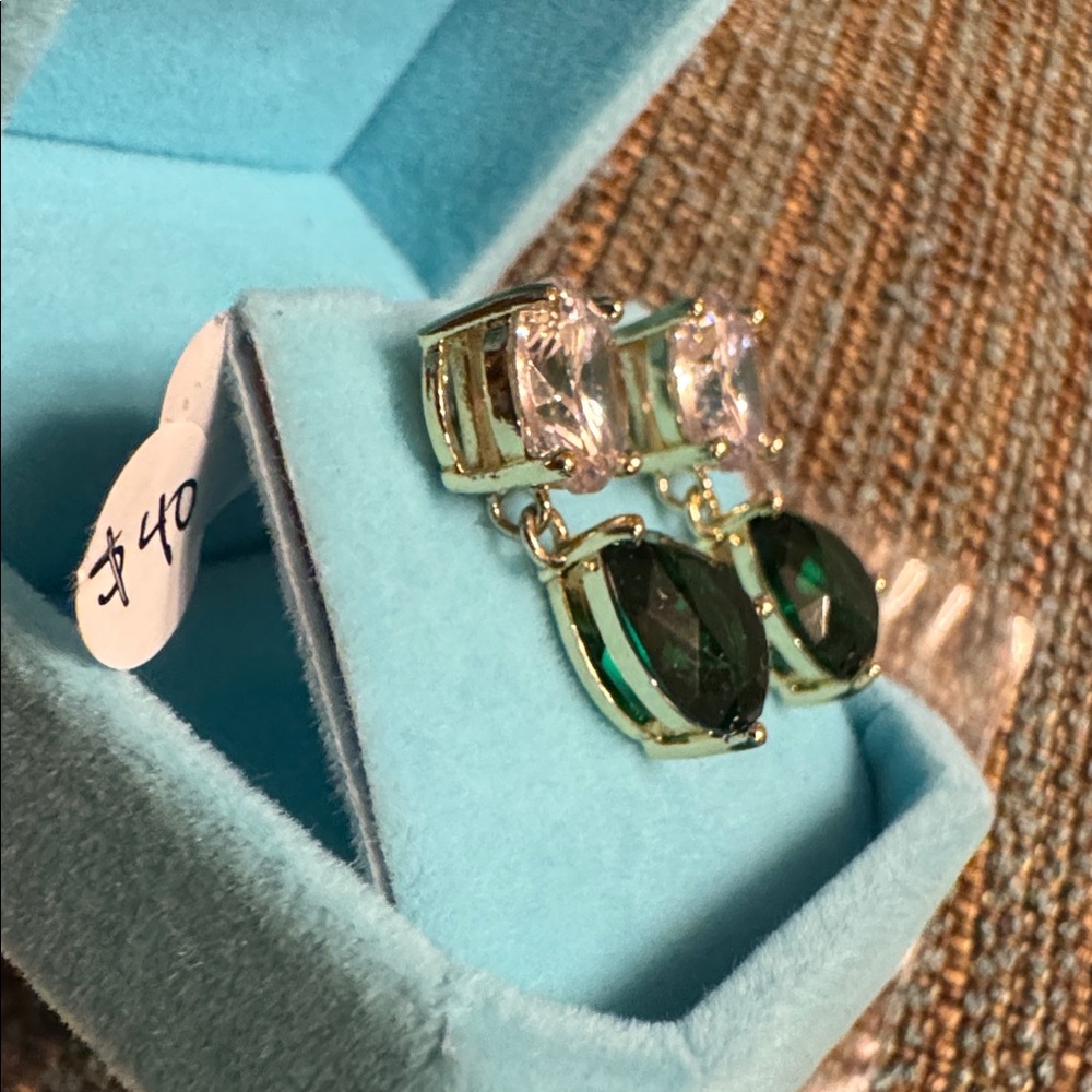 3076 Swarovski Crystal Elements Post Earrings - image 2